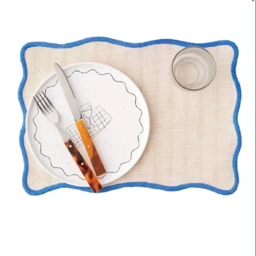 NWT Urban Outfitters Jolie Wave Placemat Set, Set of 2